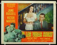r089 LAS VEGAS STORY movie lobby card #6 '52 Jane Russell & Hoagy!