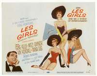 r426 LES GIRLS movie title lobby card '57 Cukor, Gene Kelly, Mitzi Gaynor