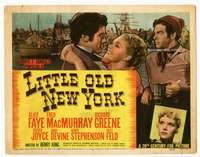 r431 LITTLE OLD NEW YORK movie title lobby card '39 Alice Faye, MacMurray