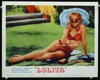 r096 LOLITA movie lobby card #2 '62 classic sexy Sue Lyon image!