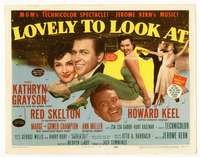 r440 LOVELY TO LOOK AT movie title lobby card '52 Kathryn Grayson, Skelton