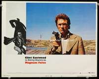 r101 MAGNUM FORCE movie lobby card #8 '73 great Dirty Harry gun c/u!