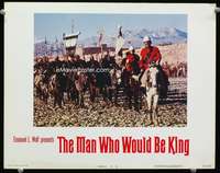 r106 MAN WHO WOULD BE KING movie lobby card #1 '75 Caine, Sean Connery