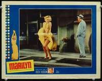 r107 MARILYN movie lobby card #2 '63 classic skirt blowing image!