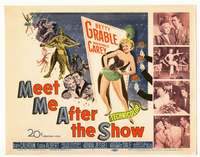 r452 MEET ME AFTER THE SHOW movie title lobby card '51 sexy Betty Grable!