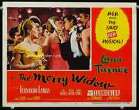 r111 MERRY WIDOW movie lobby card #2 '52 sexy Lana Turner, Lamas