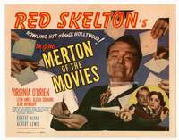 r456 MERTON OF THE MOVIES movie title lobby card '47 Red Skelton