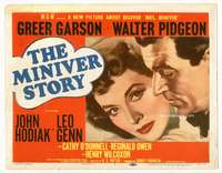 r459 MINIVER STORY movie title lobby card '50 Greer Garson, Walter Pidgeon