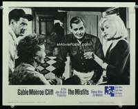 r112 MISFITS movie lobby card #4 '61 Clark Gable, Marilyn Monroe