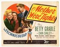r467 MOTHER WORE TIGHTS movie title lobby card '47 Betty Grable, Dan Dailey