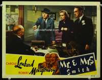 r120 MR & MRS SMITH movie lobby card '41 Hitchcock, Carole Lombard