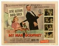 r474 MY MAN GODFREY movie title lobby card '57 June Allyson, David Niven