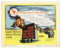 r488 NIGHT OF THE HUNTER movie title lobby card '55 Robert Mitchum, Winters