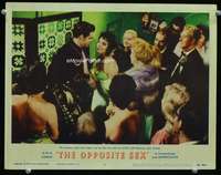 r141 OPPOSITE SEX movie lobby card #7 '56 Jeff Richards, Joan Collins