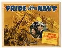 r523 PRIDE OF THE NAVY movie title lobby card '39 Dunn, Rochelle Hudson