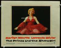 r153 PRINCE & THE SHOWGIRL movie lobby card #8 '57 best Marilyn Monroe