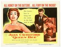 r525 QUEEN BEE movie title lobby card '55 Joan Crawford, Barry Sullivan