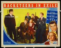 r155 RACKETEERS IN EXILE movie lobby card '37 George Bancroft, Venable