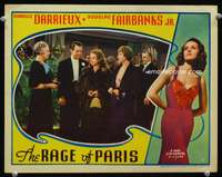 r156 RAGE OF PARIS movie lobby card '38 sexy Danielle Darrieux!