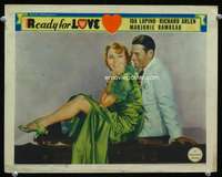 r159 READY FOR LOVE movie lobby card '34 Ida Lupino, Richard Arlen
