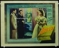 r160 REBECCA other company movie lobby card '40 Hitchcock, top 3 stars!