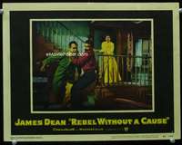 r161 REBEL WITHOUT A CAUSE movie lobby card #2 '55 James Dean
