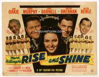 r538 RISE & SHINE movie title lobby card '41 Linda Darnell, Jack Oakie