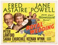 r544 ROYAL WEDDING movie title lobby card '51 Fred Astaire, Jane Powell