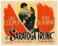 r547 SARATOGA TRUNK movie title lobby card '45 Gary Cooper, Ingrid Bergman