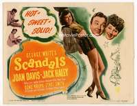 r344 GEORGE WHITE'S SCANDALS movie title lobby card '45 Joan Davis, Haley