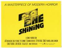 r564 SHINING movie title lobby card '80 Stephen King, Stanley Kubrick