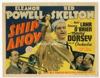 r565 SHIP AHOY movie title lobby card '42 Eleanor Powell, Red Skelton