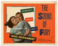 r577 SOUND OF FURY movie title lobby card '50 Frank Lovejoy, Kathleen Ryan