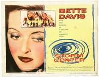 r592 STORM CENTER movie title lobby card '56 Bette Davis, Brian Keith