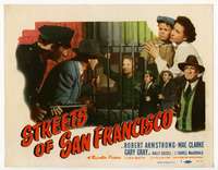 r598 STREETS OF SAN FRANCISCO movie title lobby card '49 Robert Armstrong