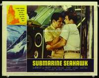 r177 SUBMARINE SEAHAWK movie lobby card #4 '59 men in close quarters!