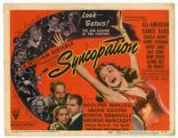 r606 SYNCOPATION movie title lobby card '42 Big Band all-stars musical!