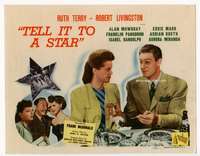 r611 TELL IT TO A STAR movie title lobby card '45 Ruth Terry, Livingston
