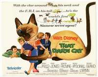 r615 THAT DARN CAT movie title lobby card '65 Hayley Mills, Walt Disney