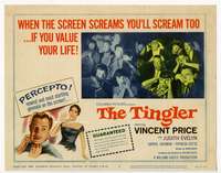 r632 TINGLER movie title lobby card '59 Vincent Price, William Castle
