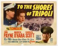 r634 TO THE SHORES OF TRIPOLI movie title lobby card R52 Payne, O'Hara