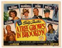 r641 TREE GROWS IN BROOKLYN movie title lobby card '45 Dorothy McGuire, Dunn