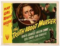 r646 TRUTH ABOUT MURDER movie title lobby card '46 Bonita Granville