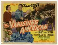 r661 VANISHING AMERICAN movie title lobby card '55 Zane Grey, Navajo!