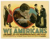 r669 WE AMERICANS movie title lobby card '28 Jewish assimilation!
