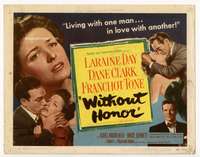 r684 WITHOUT HONOR movie title lobby card '49 Laraine Day, Dane Clark
