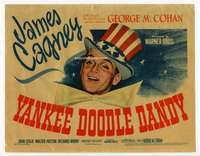 r691 YANKEE DOODLE DANDY movie title lobby card '42 James Cagney classic!
