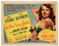 r695 YOU WERE NEVER LOVELIER movie title lobby card '42 sexy Rita Hayworth!