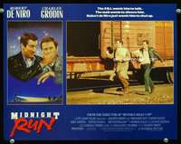 t187 MIDNIGHT RUN movie English lobby card '88 Robert De Niro, Grodin