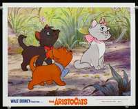 t308 ARISTOCATS movie lobby card '71 Walt Disney feline cartoon!